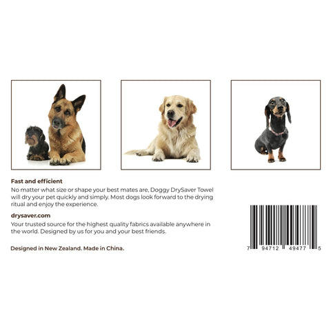 Doggy DrySaver – Premium Chenille Pet Drying Towel (70 x 40 cm / 27.5 x 15.7 in)